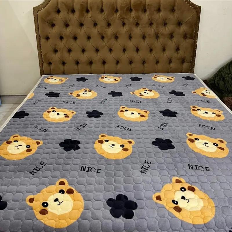 Thảm trải giường đa năng Nhaxinh668 thảm yuki nỉ nhung đủ kích thước 1m2 1m5 1m6 1m8 2m2 tấm trải thay nệm