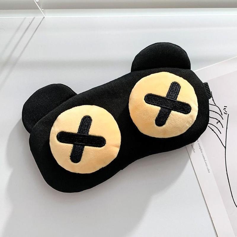 Product Introduction of 1Pcs Cute Silk Eyes Mask Breathable without Gel Eye Patch Travel Accessory Sleep Blindfold Cartoon Eyepatch 20