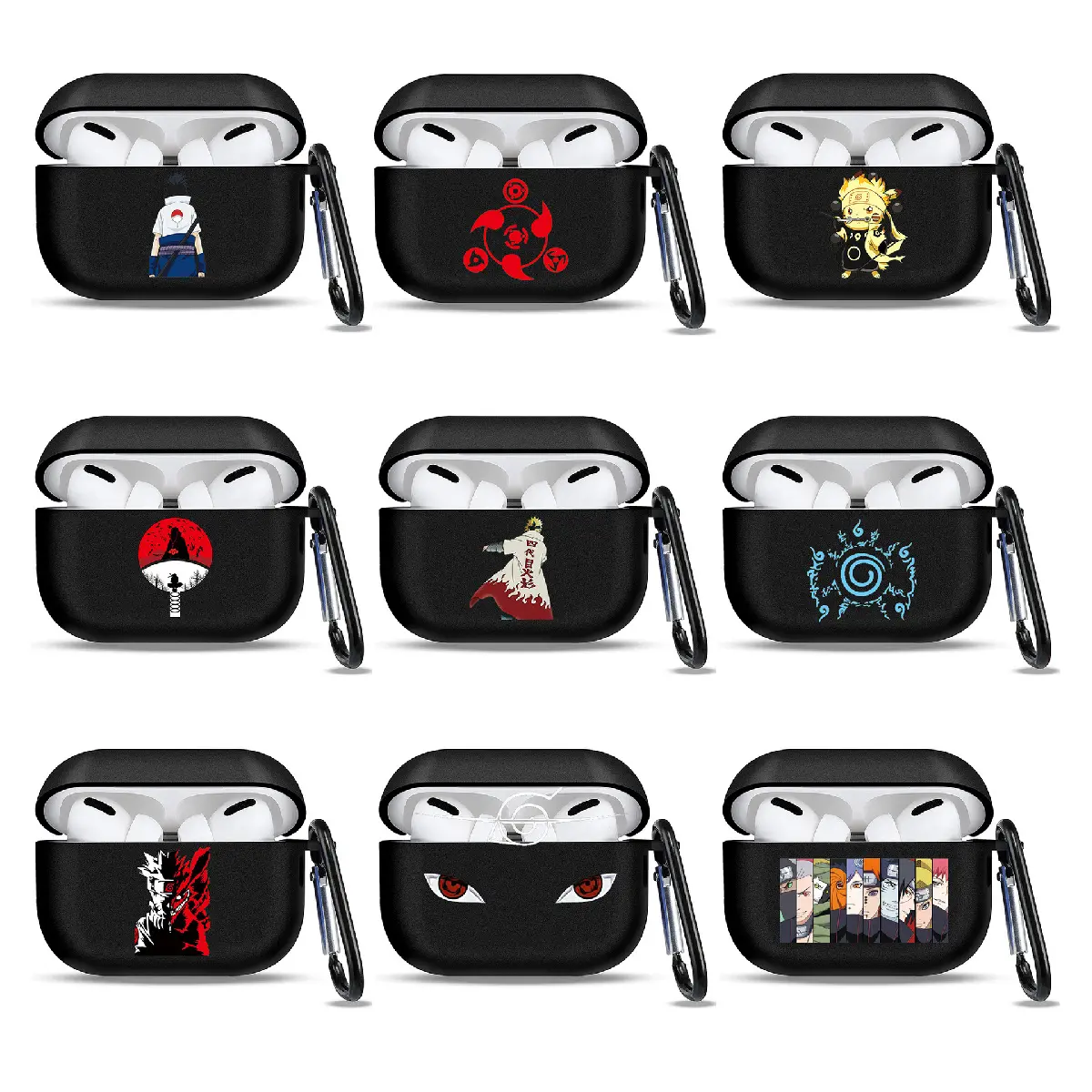 for AirPods Pro2022 Earphone Sleeves Anime Uzumaki Naruto 3 Generation Pro Wireless Bluetooth Earbuds Case