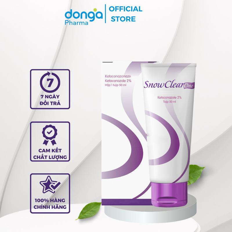 Combo 5 tuýp 50ml - Dầu gội SnowClear One tác động kép chiết xuất dầu dừa thiên nhiên 3