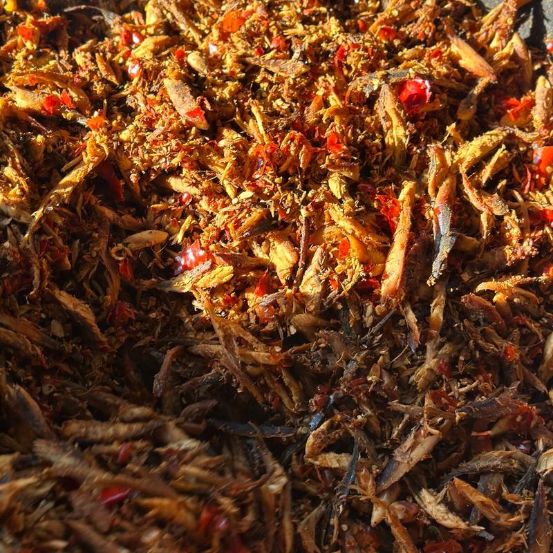 500g cá khô giã ớt cay vừa 500g cay vừa