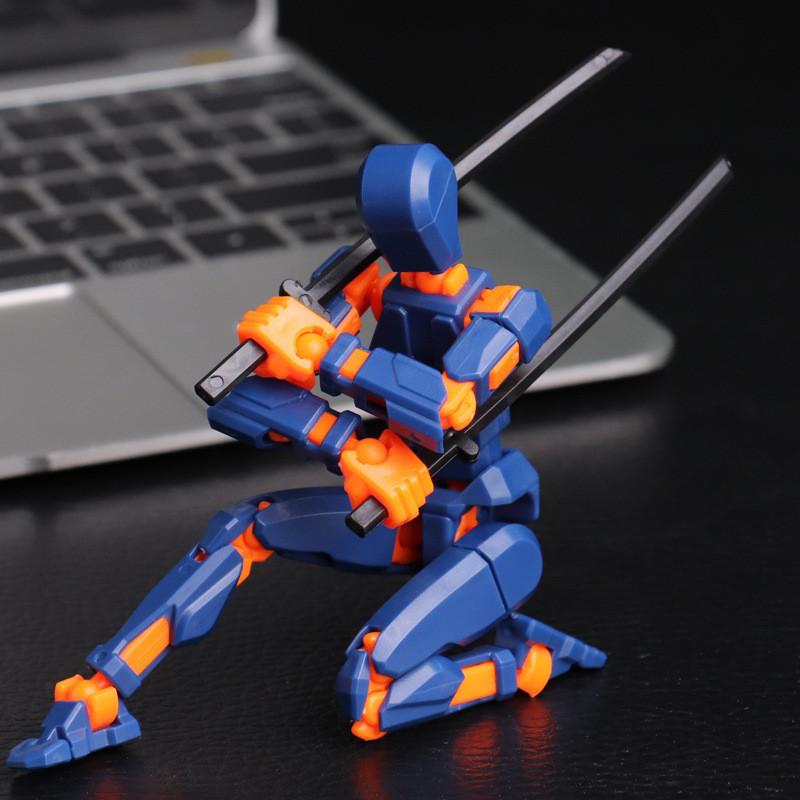 Product Introduction of Lucky 13 Action Figure 3D Dummy 13 Robot Toy Movable Figures  Mechanical Style Movable Joints Toy gooning  figures dummy  20 16