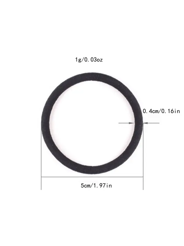 Solid Color Hair Tie (100pcs), High Stretch Durable Hair Tie, Durable Accessories for Women & Girls, Minimalist Headwear Suitable for Thick Hair 1