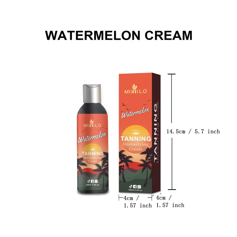 Natural Tanning Cream, Moisturizing Body Tanning Intensifying Cream, Hydrating Body Care Products for Women and Men, Skin Care Product for Daily Use 1
