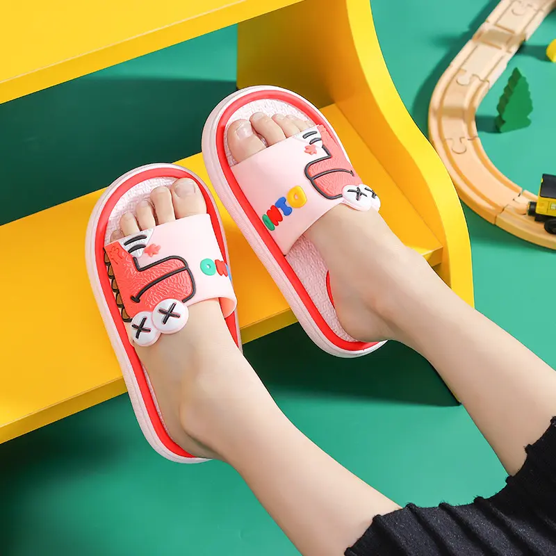 SA-B Sendal / Sandal Anak Eva Lembut Karakter Dino Lucu Non-slip 0789 3
