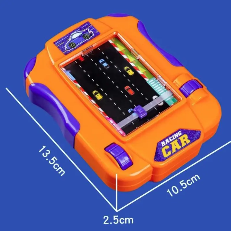 Máy Chơi Game Xe Đua, Màn Hình Lớn, Thiết Kế Trò Chơi Đua Xe Tinh Tế, Sáng Tạo Và Cầm Tay, Mô Phỏng Trò Chơi Ô Tô Lái Xe, Phong Cách Phiêu Lưu, Đồ Chơi Trò Chơi Lòng Bàn Tay An Toàn, Thích Hợp Cho Trẻ Em 2