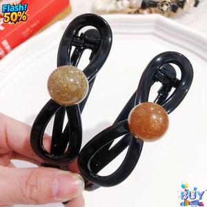 กิ๊บติดผมโบว์มุก, กิ๊บหนีบผมสายเดี่ยว, สำหรับผู้หญิง, ระดับไฮเอนด์, กิ๊บติดผมบิดใหม่, กิ๊บติดผมด้านหลังศีรษะ, แฟชั่น, สไตล์ใหม่, ราคาไม่แพง, หรูหรา, 2025 พร้อมสต็อก