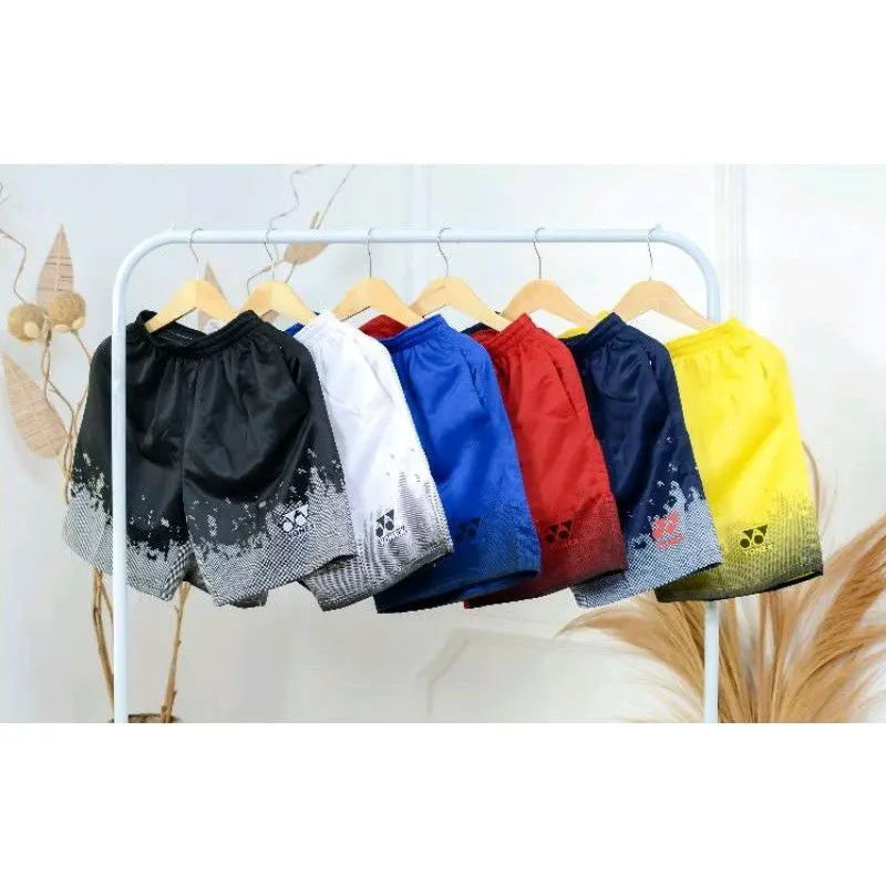 Celana pendek olahraga bulutangkis badminton yonex putih | Celana olahraga bola jogging swiming Sport cuci kering size l(bb40-75kg)