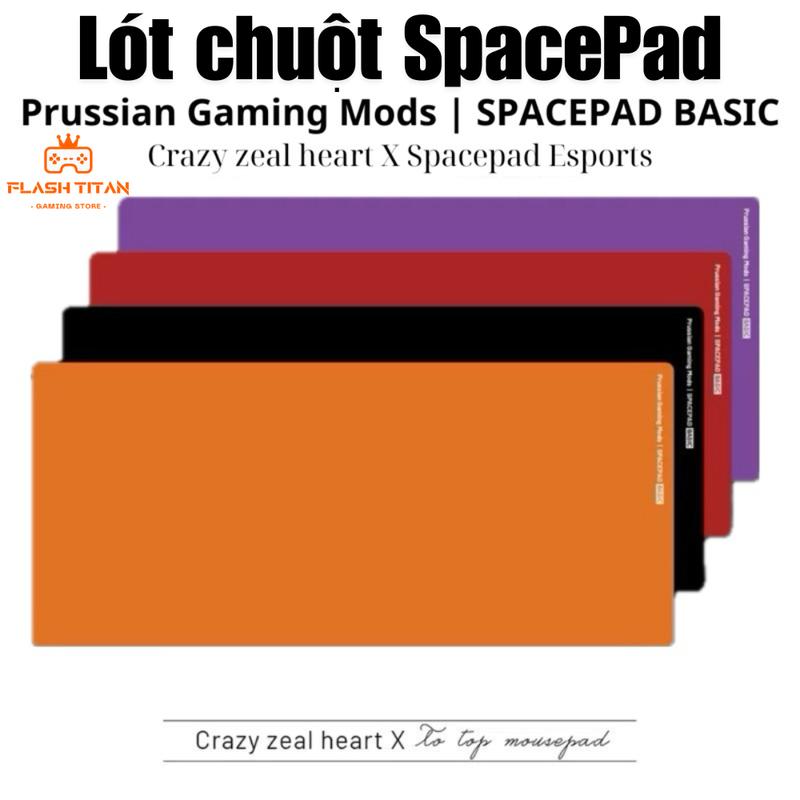Lót chuột gaming SpacePad Prussian 40x90cm - Pad chuột chống nước - Hỗ trợ chơi game văn phòng