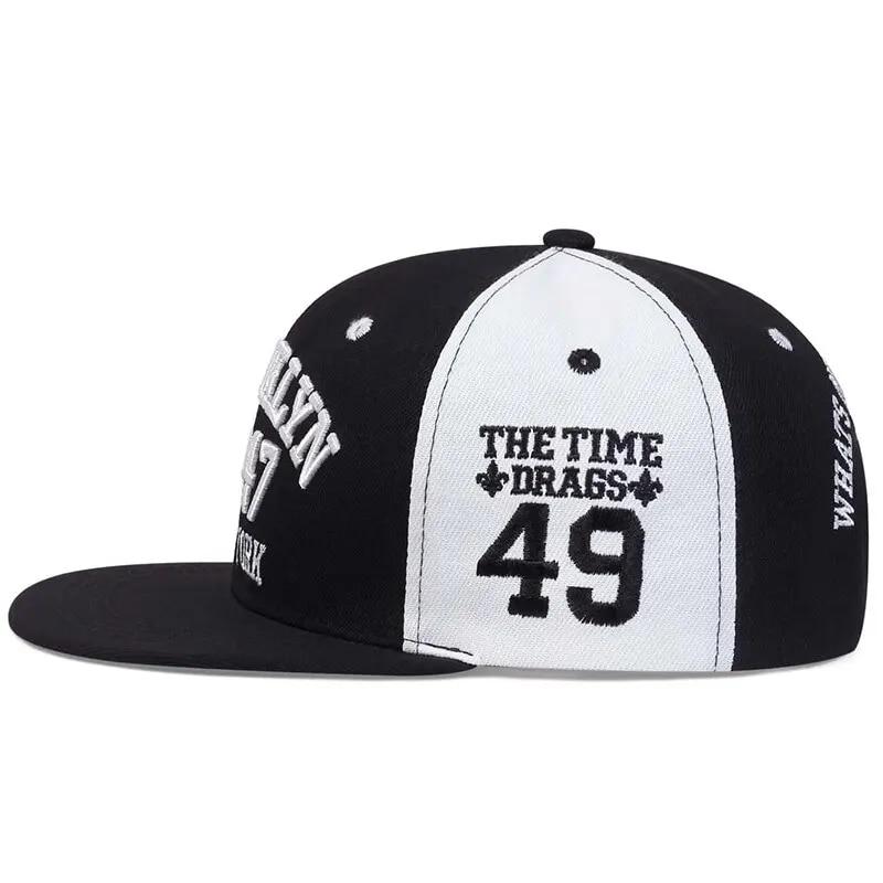 Product Introduction of Mũ Hip-Hop Thêu, Unisex, BROOKLYN 1947, Mũ Bóng Chày Ngoài Trời, Có Thể Điều Chỉnh, Phong Cách Thường Ngày Mũ Chống Nắng 12