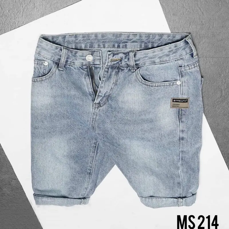 Mẫu 245 Quần short jeans nam trơn phong cách hàn màu sắc trẻ trung Menswear Denim Pants Có Túi quan  jean quanjeans  namsale 3