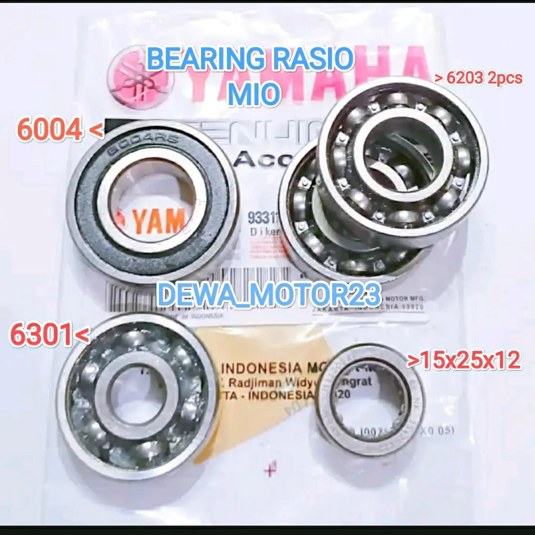 bearing bearing rasio gardan mio smlie mio sporty mio soul karbu fini ...