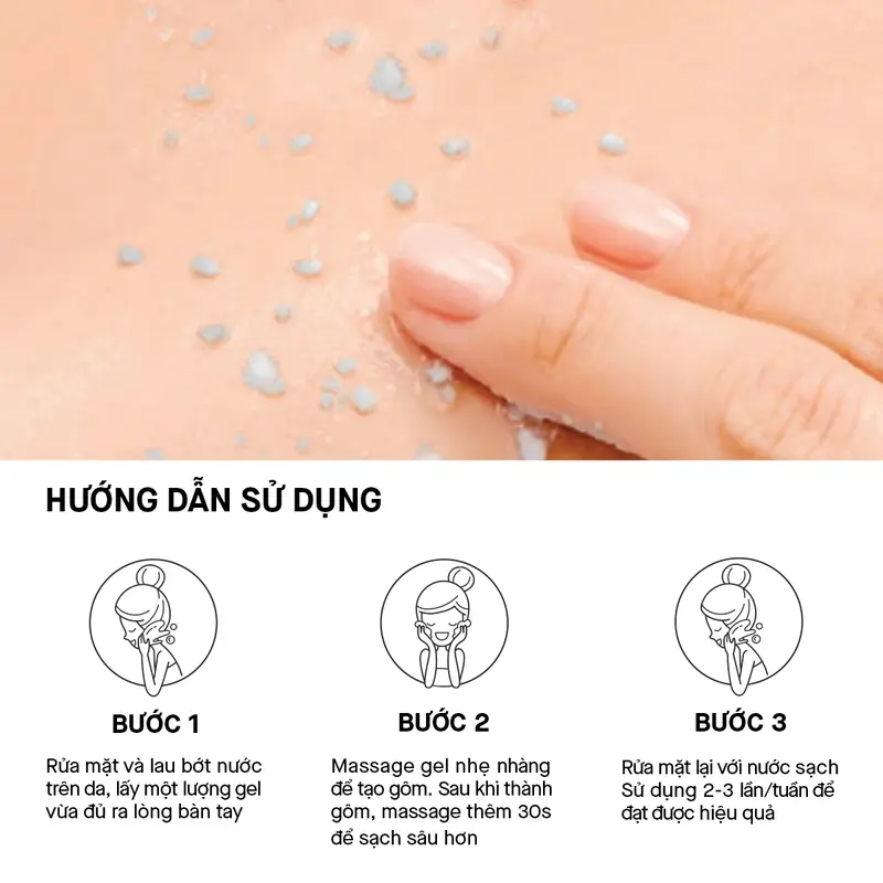 Tẩy Tế Bào Chết Rosette Hỗ Trợ Thu Nhỏ Lỗ Chân Lông Gommage Clear Peel 120G 7