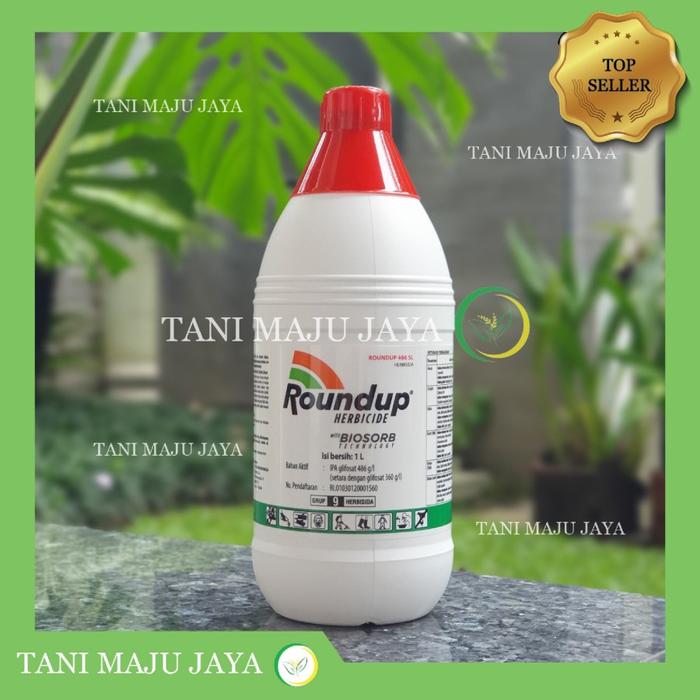 Jual Herbisida Roundup 486SL 1 liter Pembasmi Pemberantas Rumput Liar ...