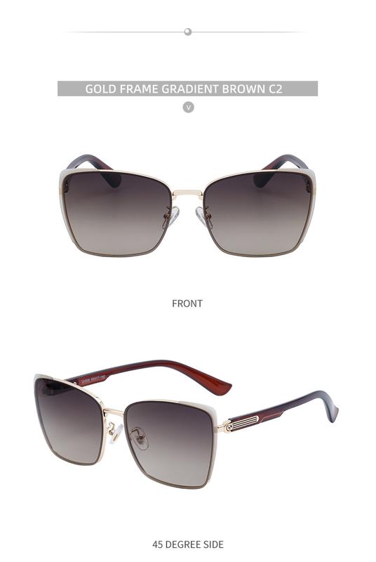 Product Introduction of 2024 New Cats' Eye Sunglasses Women's High Sense Sun-Resistant Sunglasses Personality All-Match Glasses 15
