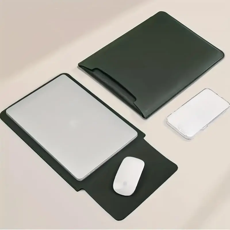 Solid Color Laptop Case, 1 Count Portable Slim Laptop Protective Cover with Mouse Pad, Dustproof Laptop Protector for Home Office 0