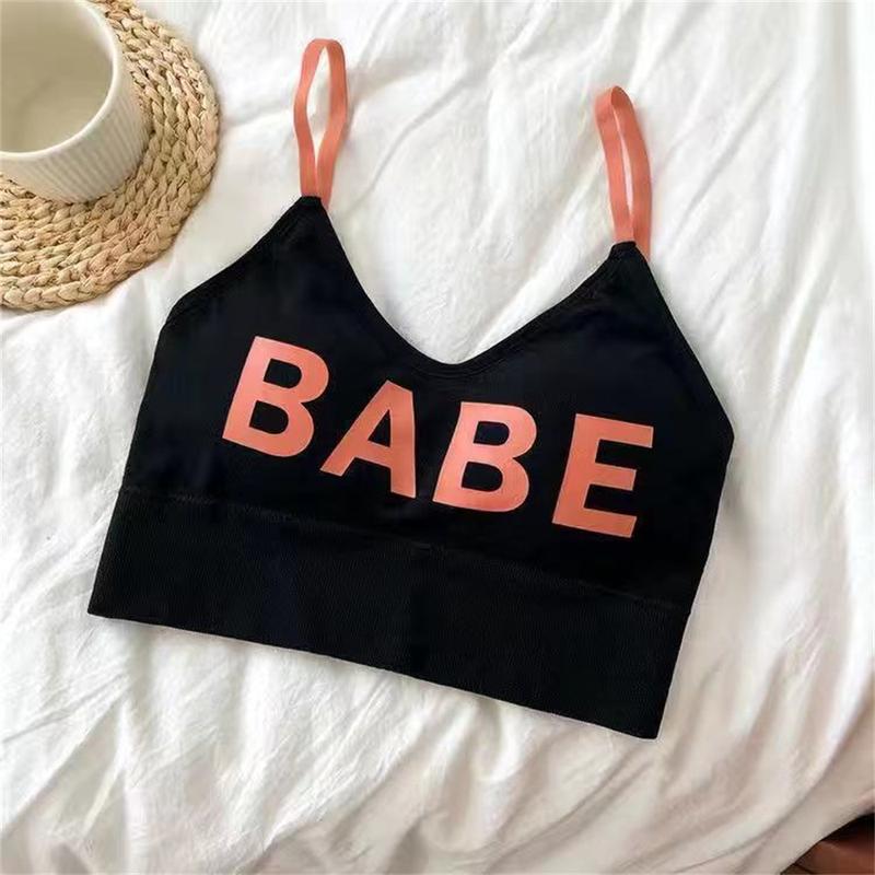 Product Introduction of Fashion Letter Sports Bra Sports Underwear U-Shaped Vest Bra Yoga Fitness Sports Underwear 31