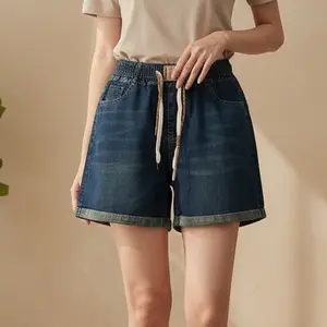 Celana Jeans Pendek Casual Wanita (ada ukuran) IMPORT bahan Jeans Stretch Premium - EC79