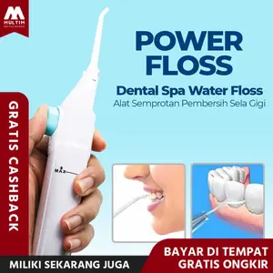 MultiM Power Floss Alat Semprotan Pembersih Sela Gigi Dental Spa Water Floss