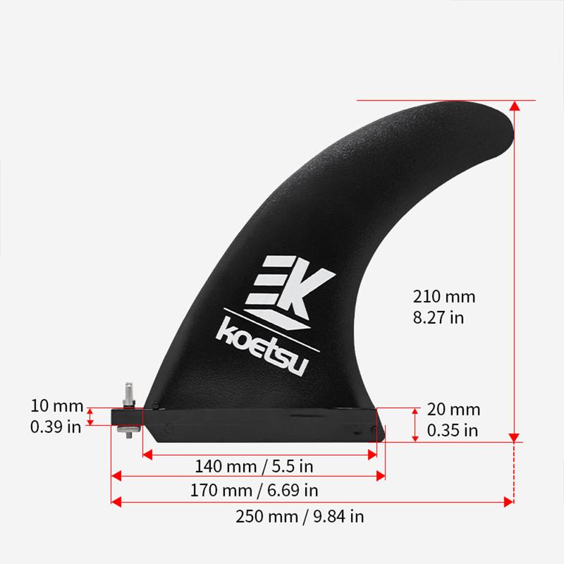 Product Introduction of Vây Ván Lướt sóng, Có Thể Tháo Rời, 8 / 9 / 10 inch, Trục Nhựa Nylon, Phụ kiện Lướt sóng 24