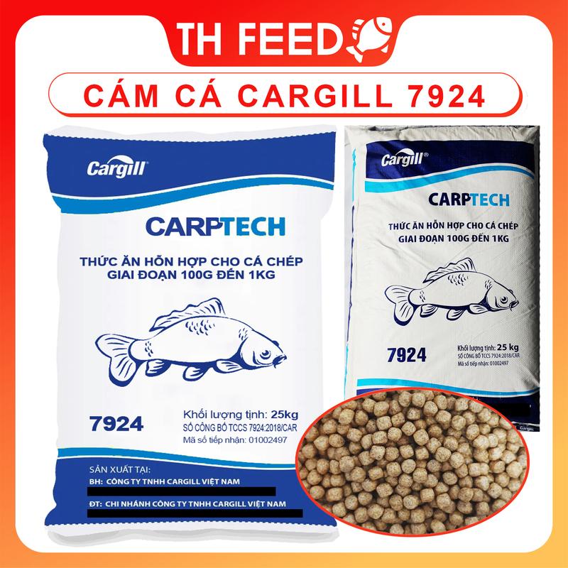 5kg Cám cá Cargill 7924 đủ kích thước 30 độ đạm dùng cho cá cảnh cá chép cá trôi cá trắm... và câu cá fishing.
