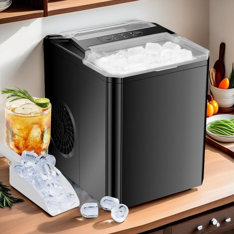 Countertop Ice Maker,Portable Ice Machine with Carry Handle,Self ...