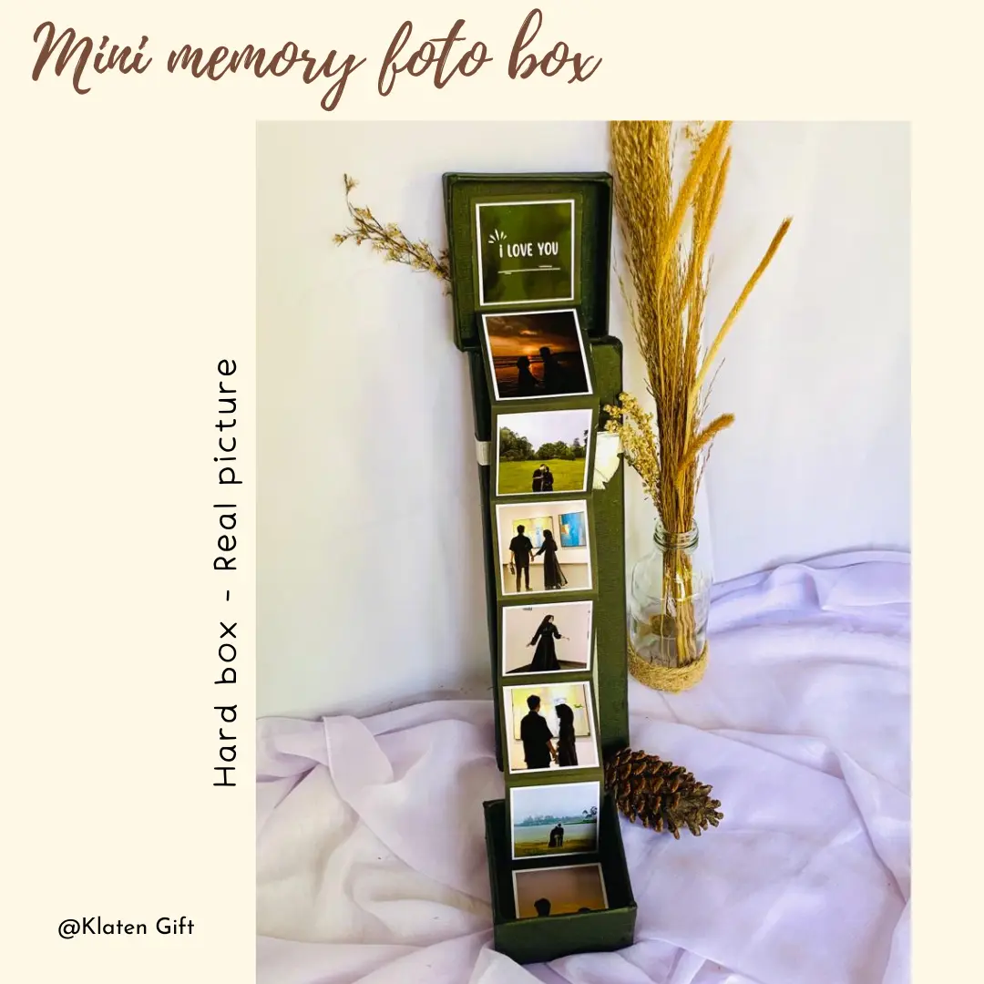 Mini Memory Foto Box 8 Kotak / Hadiah untuk Pacar Cewek / Cowok