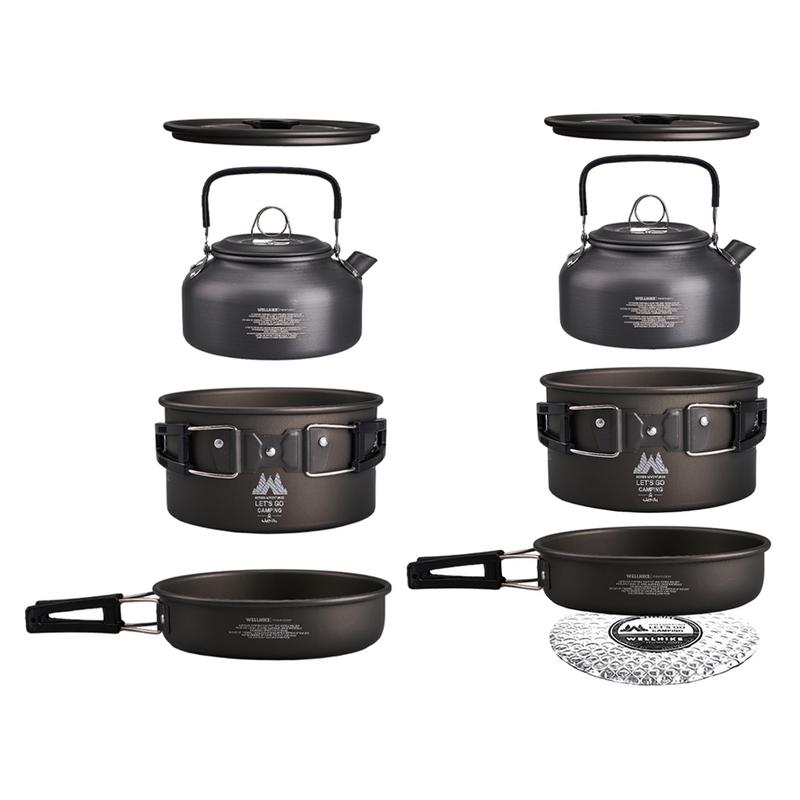Set Alat Memasak Perkhemahan, 3 Keping / Set, Termasuk Cerek Air ...