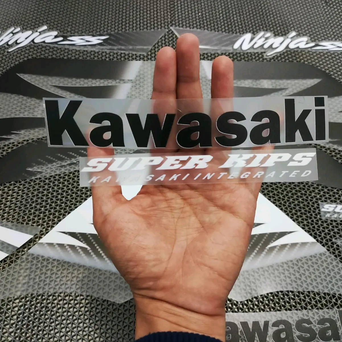STRIPING TRANSPARAN KAWASAKI NINJA SS