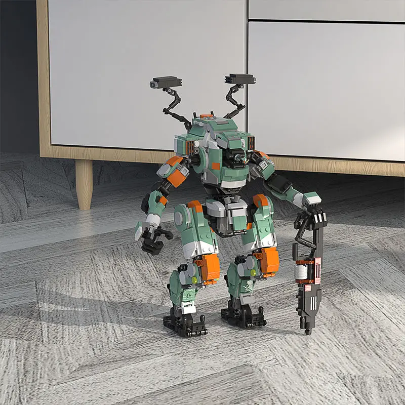Khối Xây Dựng, MOC-68249 Titan Rơi Bt7274, Mô Hình Mecha Tiên Phong Biến Dạng Nhập Khẩu, Bộ Ghép Hình 4