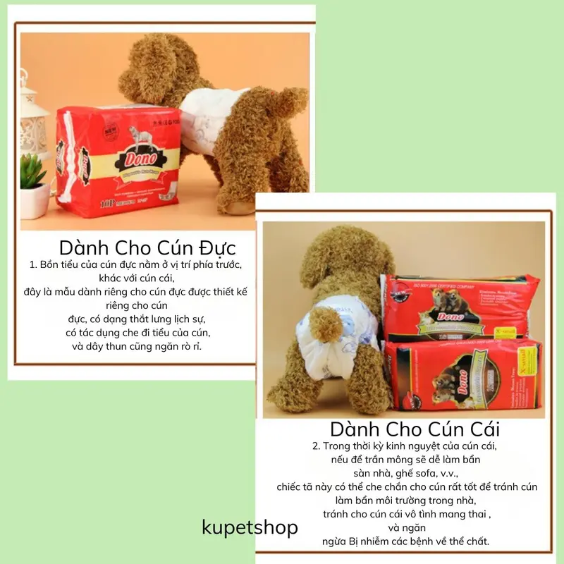 Bỉm Dono Dành Cho Chó Đực & Chó Cái 1