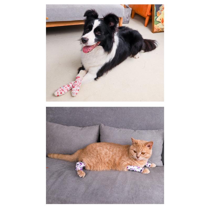 Product Introduction of Pet Puppy Dog Out Anti-dirt Artifact Leggings Tape Self-adhesive Bandage Walking Dog Around Feet Protective Bandage Cloth Tape 14