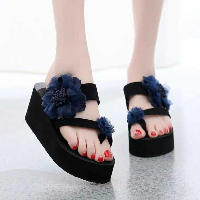 Product Introduction of Dép Lê Mùa Hè, Cao Gót Nữ, Dép Xỏ Ngón, Thời Trang, Không Trơn Trượt, Đế Xuồng, Đế Dày, Thích Hợp Cho Kỳ Nghỉ Bờ Biển Và Bãi Biển, Bán Chạy, Năm 2025 DéP Shoes GiàY Đồng Hoa 9
