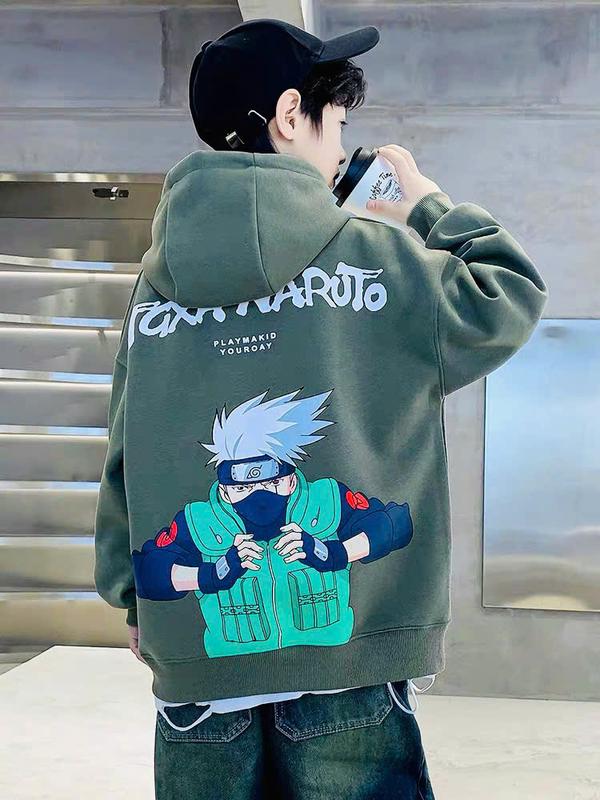 Áo HOODIE bé trai, bé gái 18-45kg từ 4-15 tuổi mẫu in NARUTO. Chất liệu nỉ cao cấp, hàng may kĩ. T96 Fashion