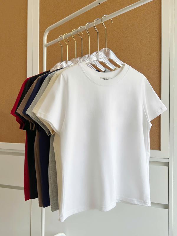 KIDO - Áo thun trơn tay ngắn cổ tròn PLAIN TEE