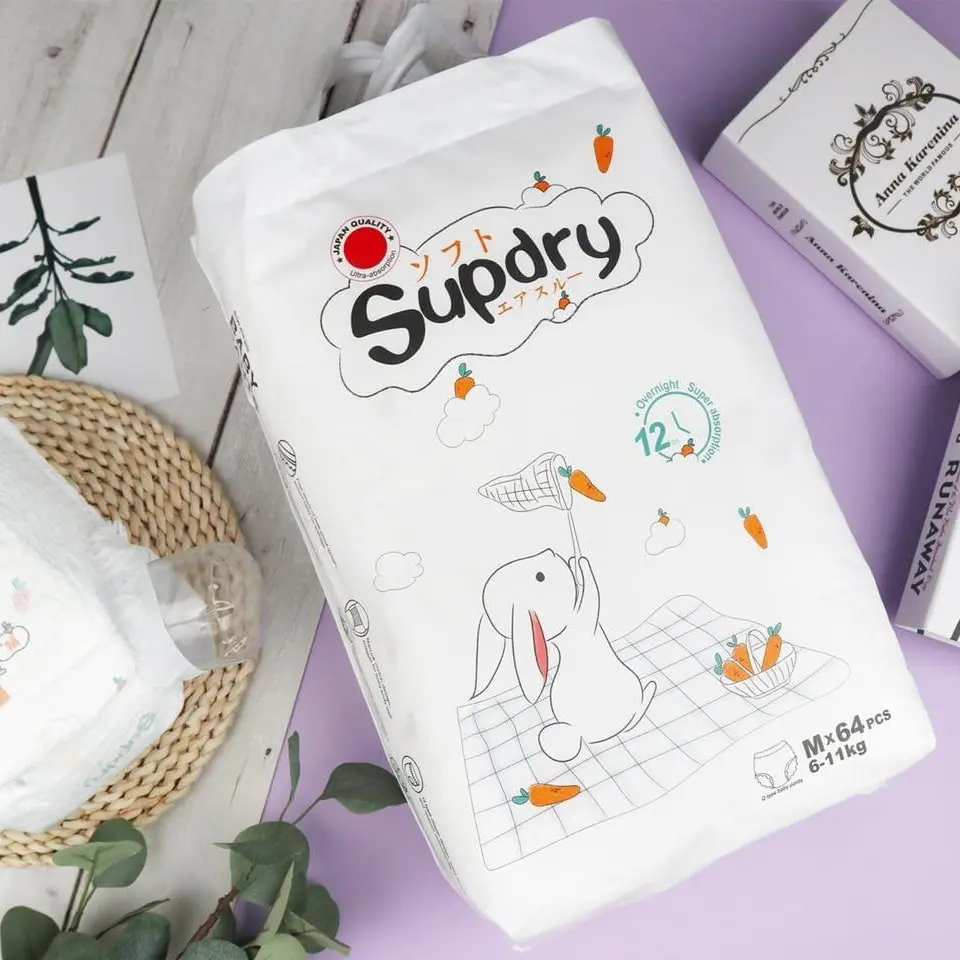 Bỉm supdry trắng cho em bé (nhập khẩu chính ngạch)