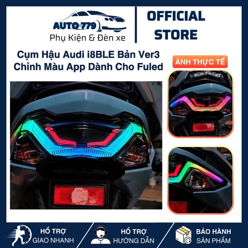  Cụm Hậu Audi i8BLE Bản Ver3 Chỉnh Màu App Dành Cho Future Led Giắc Cắm Trả Theo Xe 
