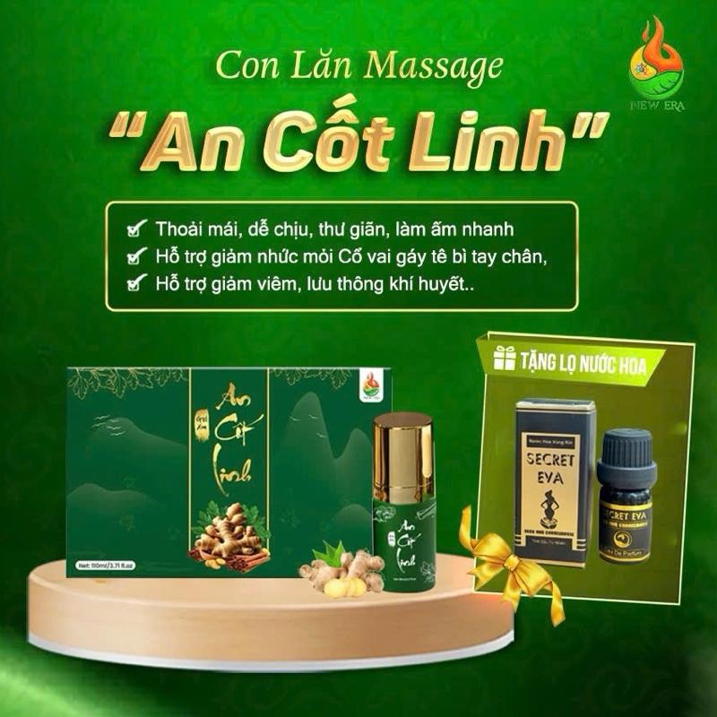 1 AN CỐT LINH- CON LĂN MASSAGE CỔ , VAI GÁY, TAY CHÂN, XƯƠNG KHỚP 1