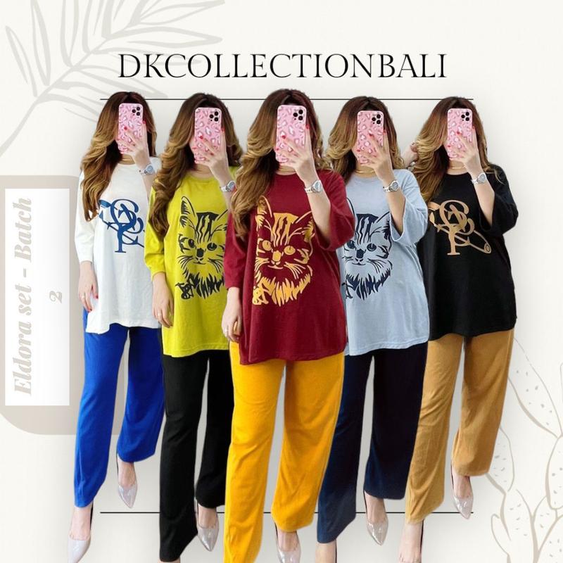 Product Introduction of Ready Stock Oneset One Set Setelan Wanita Viral Eldora by DST Collection Original 31