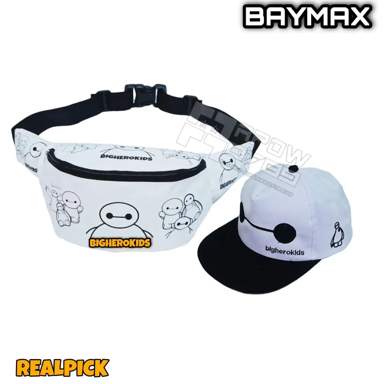 Paket Big Hero WaistBag dan Topi Anak Cowok Laki