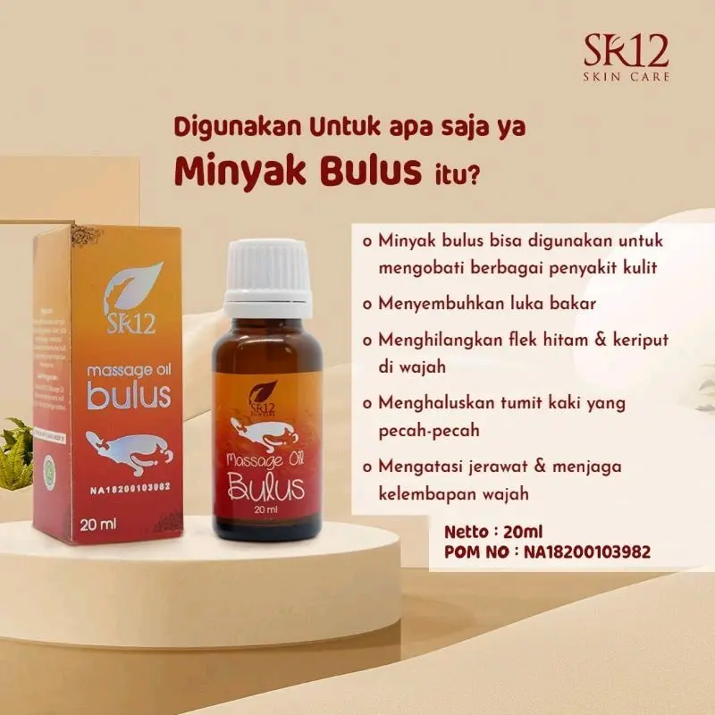 Minyak Bulus SR12 Aroma Melati Massage Oil Bulus SR12 Penghilang Stretchmark 4