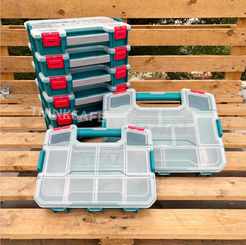 Product Introduction of Hộp nhựa đựng linh kiện TOTAL 12 inch - 15 inch chất liệu nhựa PP, vách ngăn tháo rời, các hộp xếp chồng được lên nhau 3