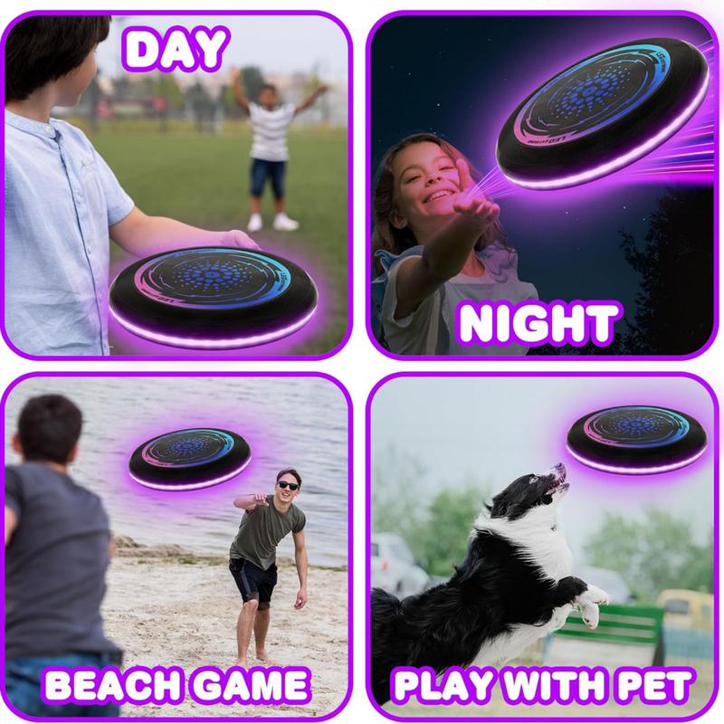 Faconbe- Pe Flying Disc Flying Saucer Toy Led Light-up Flying Disc Toy ...