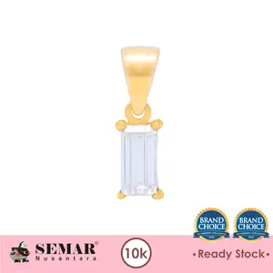 Liontin Emas Avaa Emerald Cut Small 10K Semar Nusantara