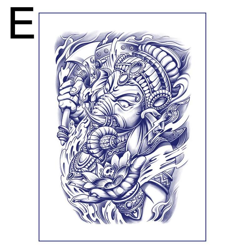 Product Introduction of SemiPermanent Waterproof Full Back Tattoo Stickers Vibrant to Weeks Lasts Featuring Two Up B6X7 48