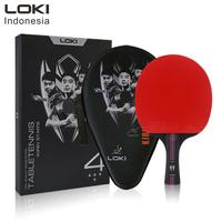 Gambar K SERIES 4 Pingpong bat LOKI - Table tennis racket - long handle, black red dari LOKI INDONESA Kota Administrasi Jakarta Barat 1 Tokopedia