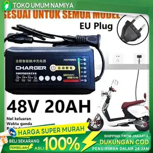 Charger Sepeda Listrik 48V-12/20AH for Lead-Acid Battery Charger Sepeda Listrik Exotic Uwinfly Goda Pacific Viar Selis Khinzal