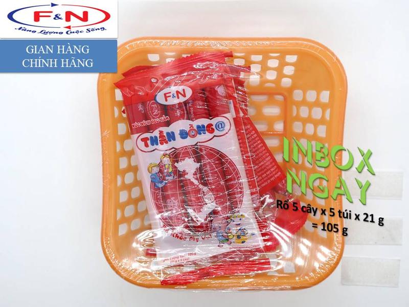 Xúc Xích Heo Hầm TĐ @) Rổ vuông 21g x 5cây x 5túi = 525g