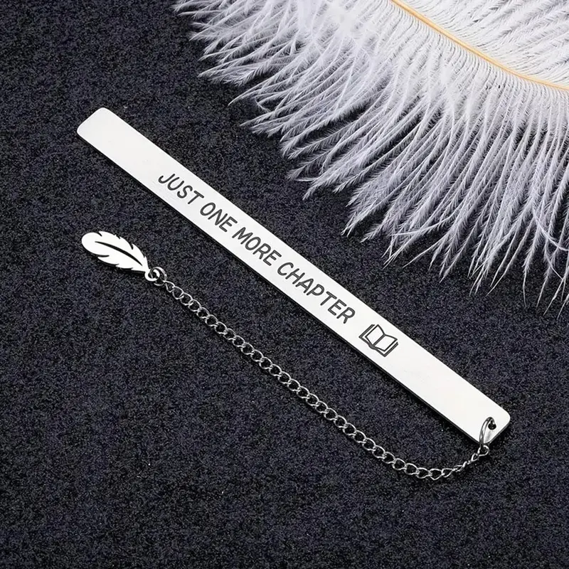 Creative Leaf Pendant Metal Bookmark, 1 Count Durable & Easy to Clean Book Mark, Decorative Book Mark for Office School Library 5