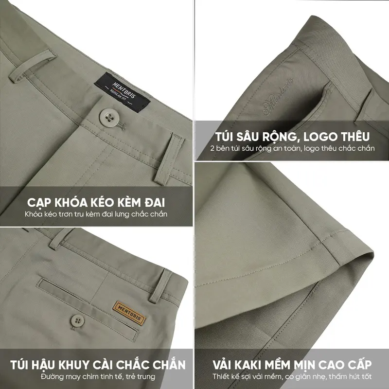 Quần Short Nam MKS01 Chất Liệu KaKi Dày Dặn Form Âu Nhiều Màu Sắc Dễ Mix Đồ Thương Hiệu Guzado 3